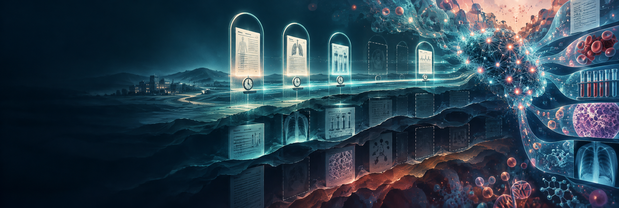 Conceptual scientific artwork for Availability-aware source selection for clinical NLP