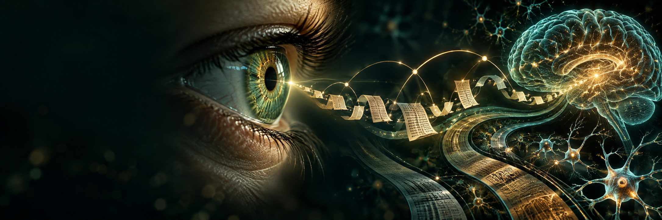 Conceptual scientific artwork for Reading dynamics with ZuCo 2.0