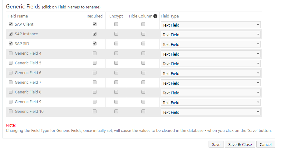 Password List Template