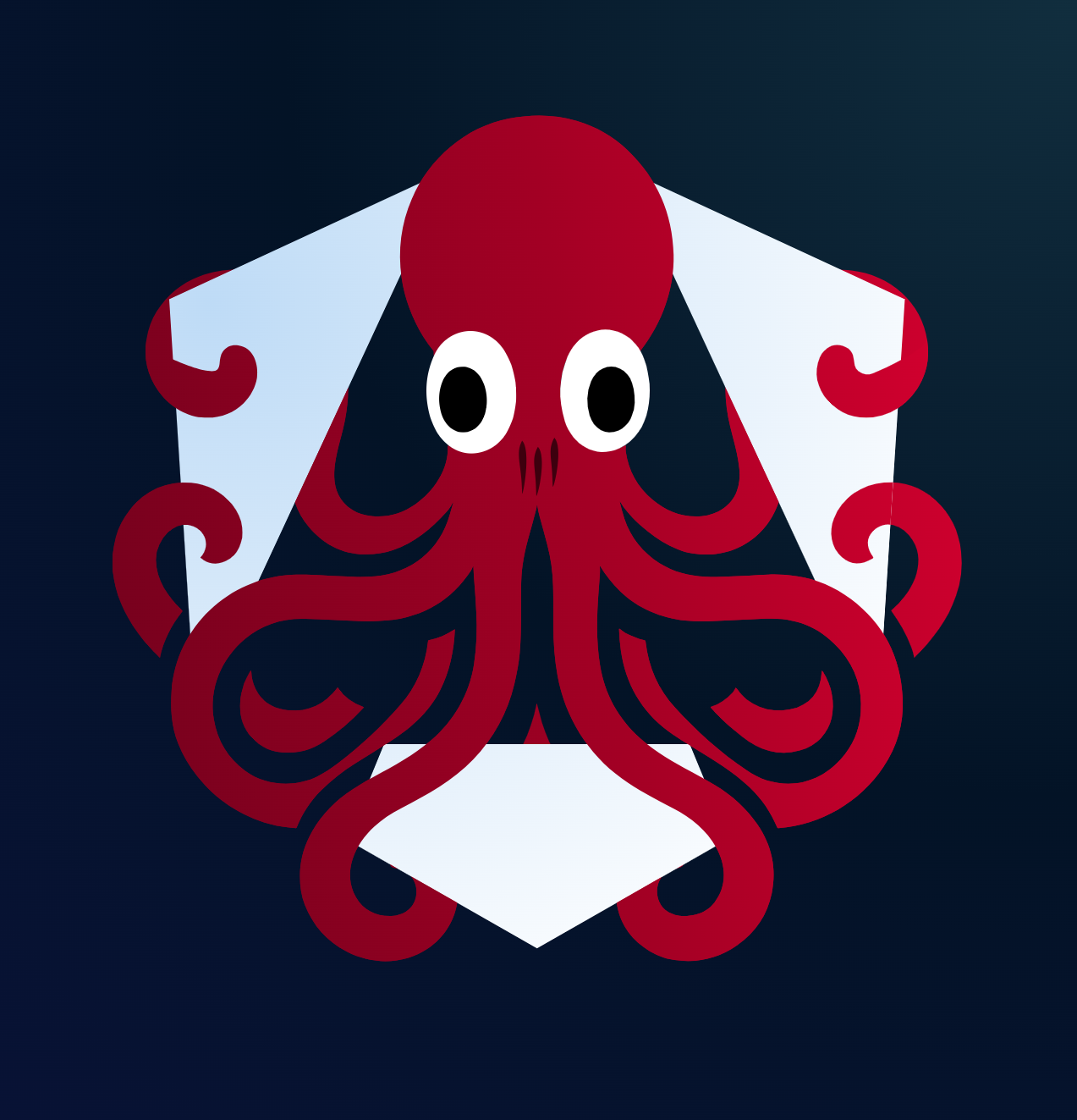 Octopus with the Angular logo