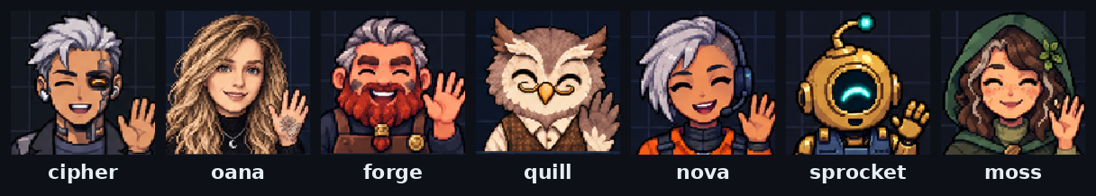 The bundled characters