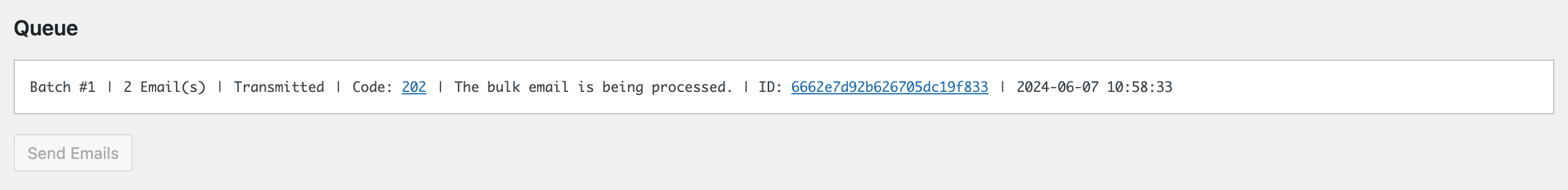 Processed Queue