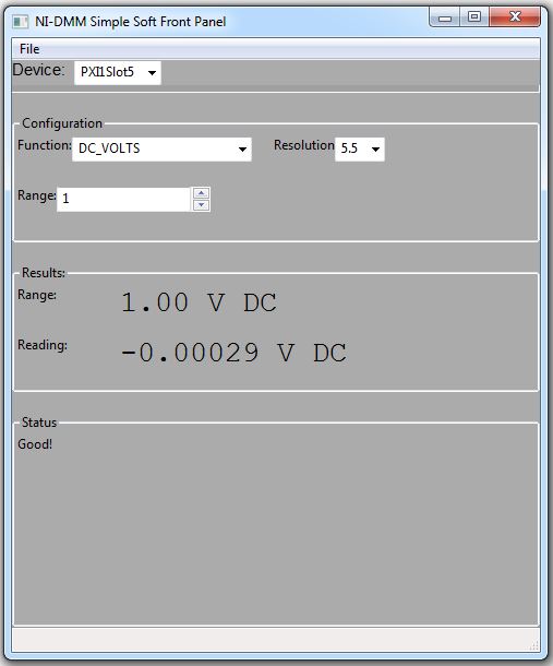 NI-DMM SFP Snapshot