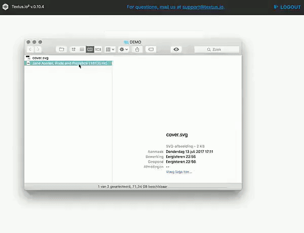 With Textus, publishing is as easy as drag-and-drop!