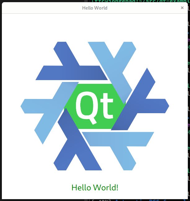 The QtQuick example app