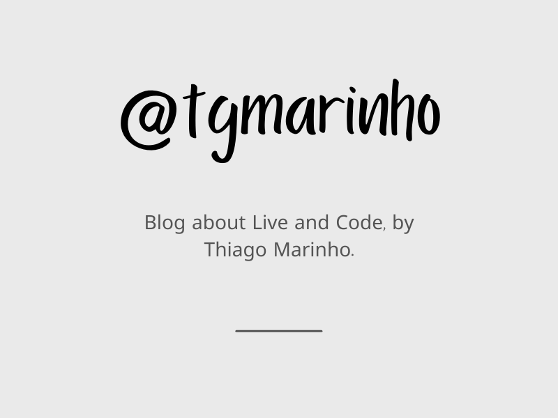 @tgmarinho homepage