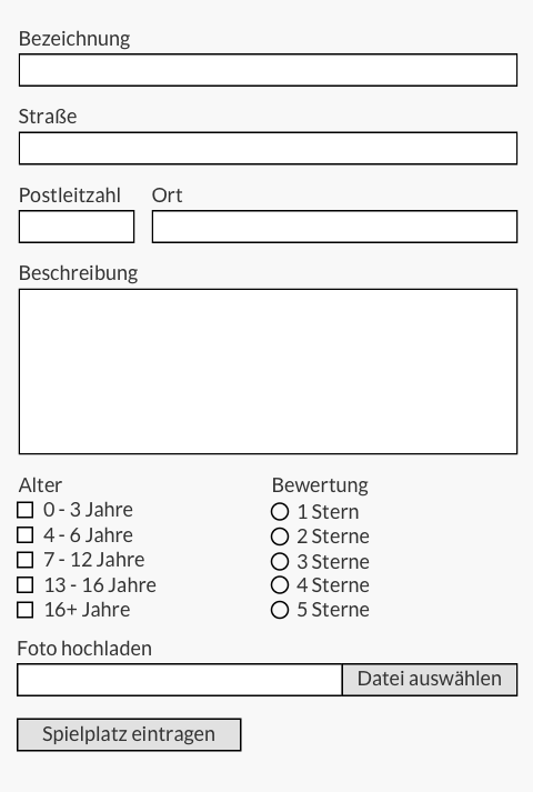 Spielplatz eintragen