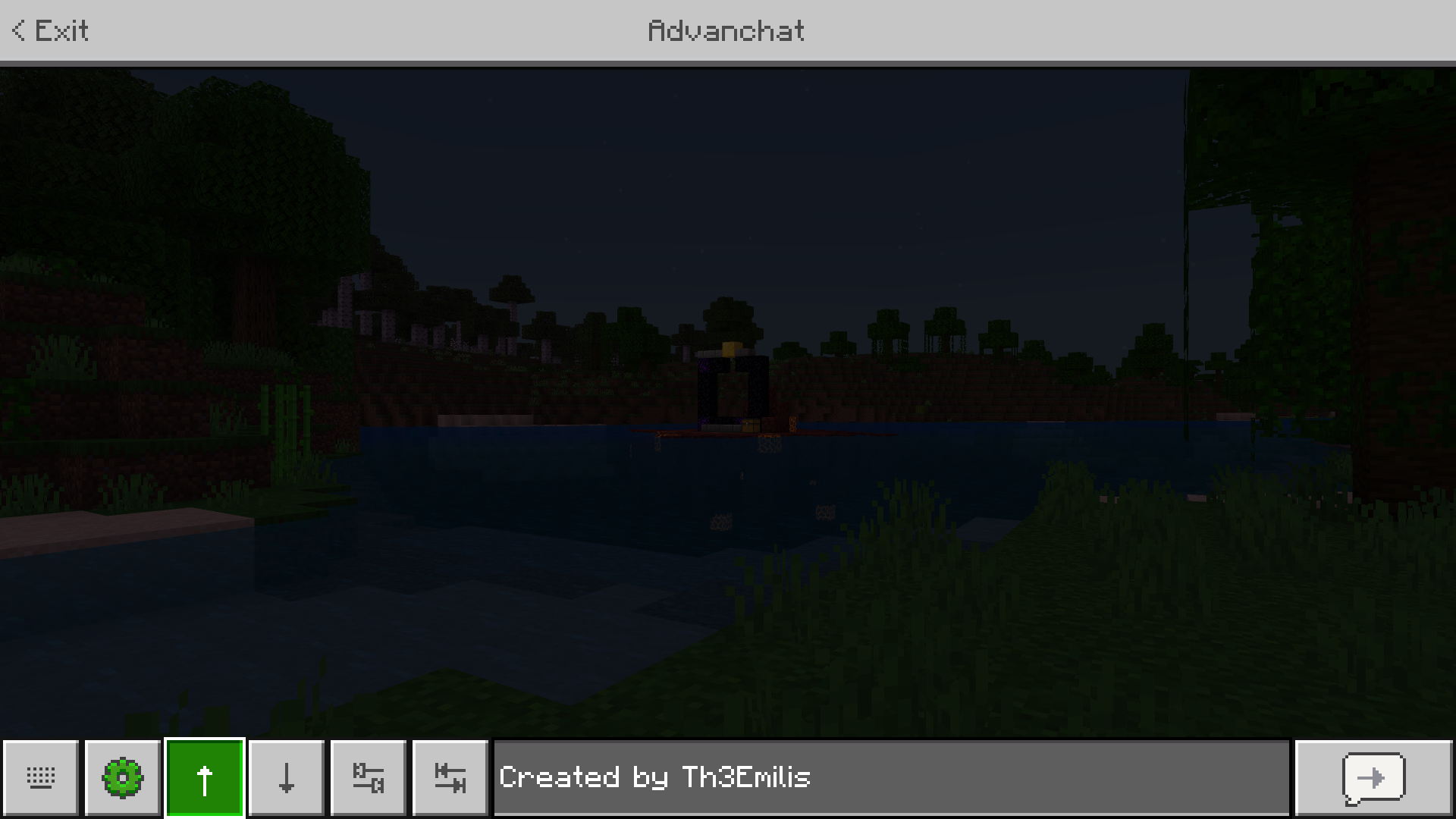 In-game screenshot showcasing the message history feature. Text box content reads, “Created by Th3Emilis”.