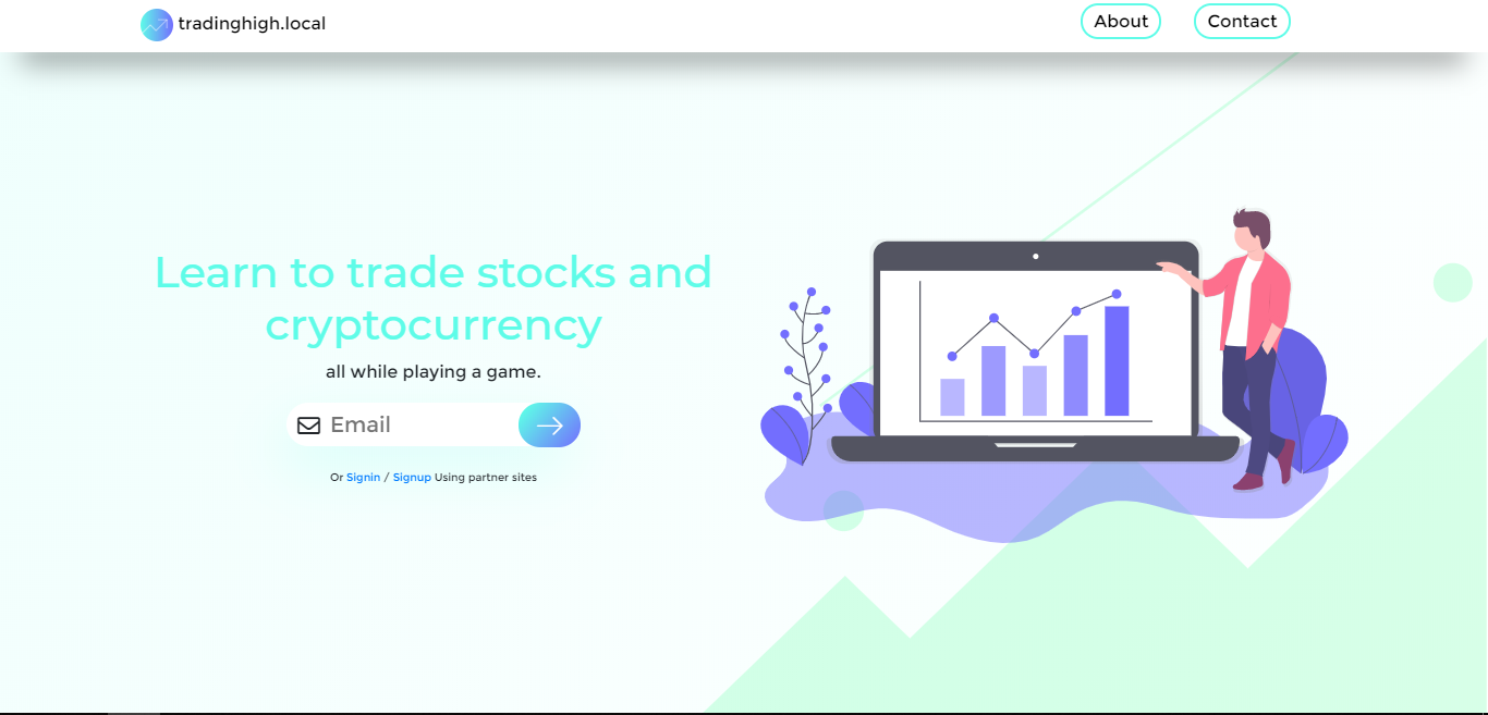 Trading App Desktop Screen