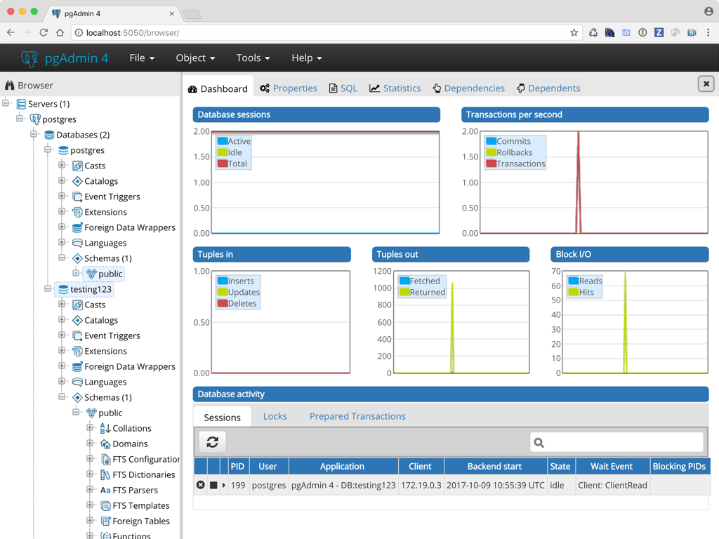 postgres app data directory