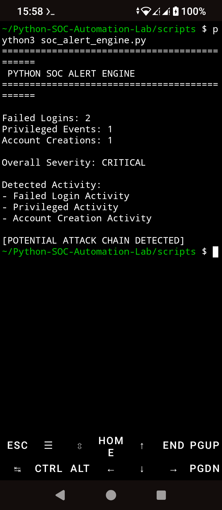 SOC Alert Engine