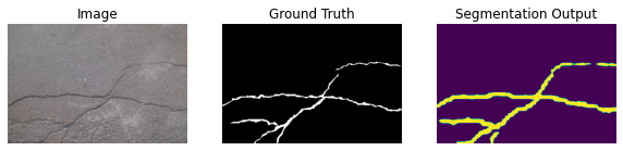 Sample segmentation output