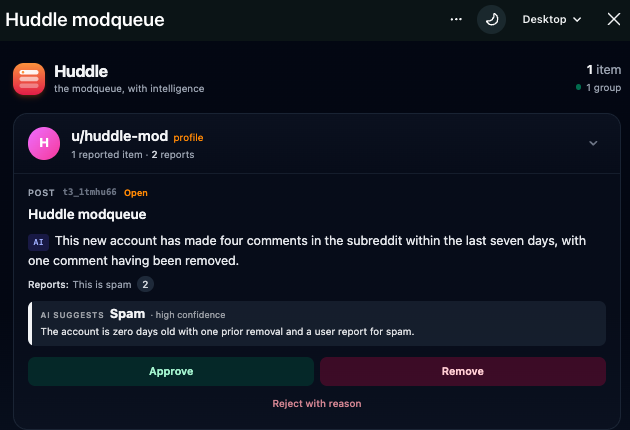 AI summary and suggestion