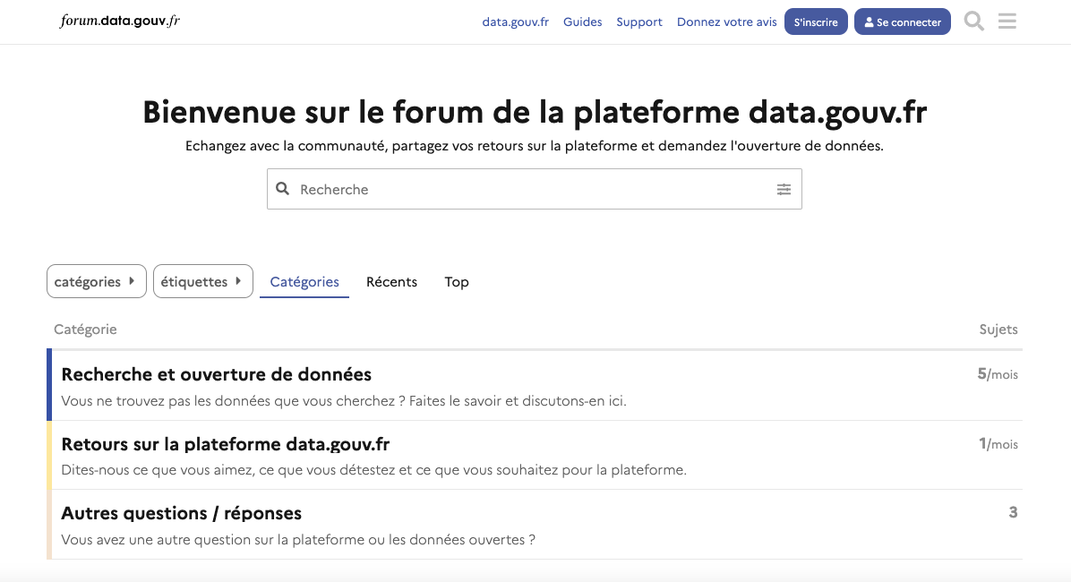 Aperçu de forum.data.gouv.fr