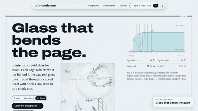 Watch the 30-second Meniscus demo