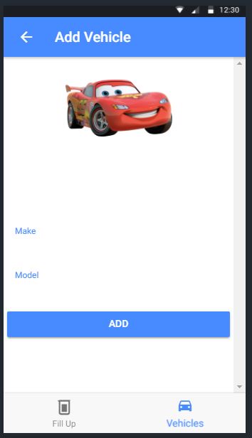 Add Vehicle Page