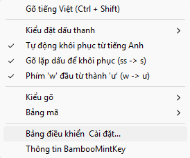 Menu nhanh trên Taskbar