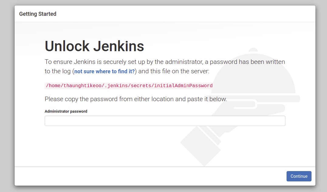 Unlock Jenkins