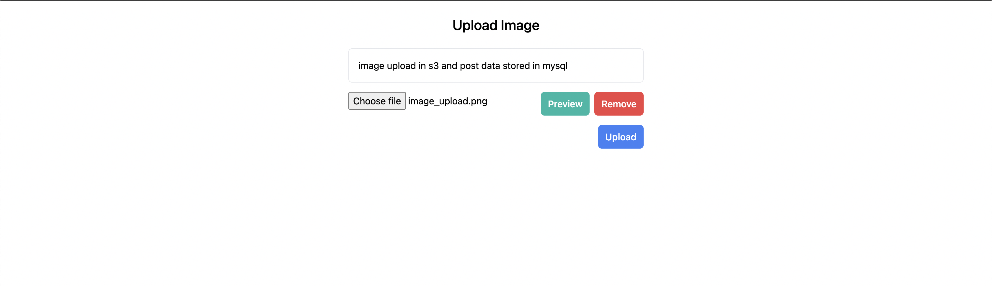 upload image input