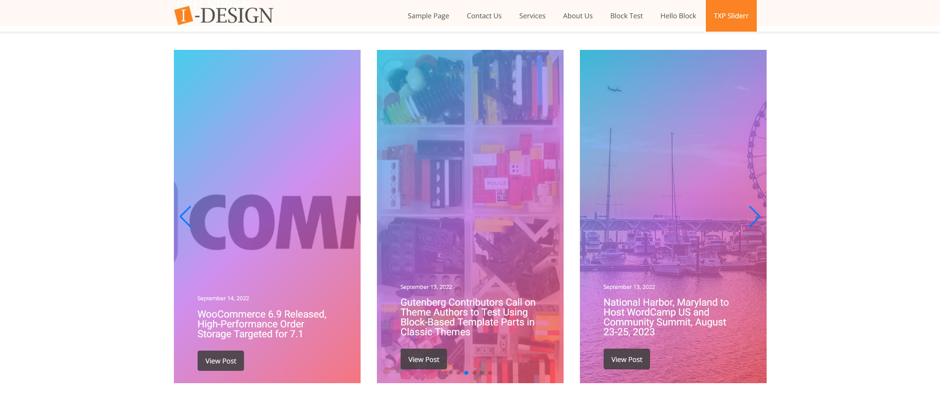 Multi Slide View