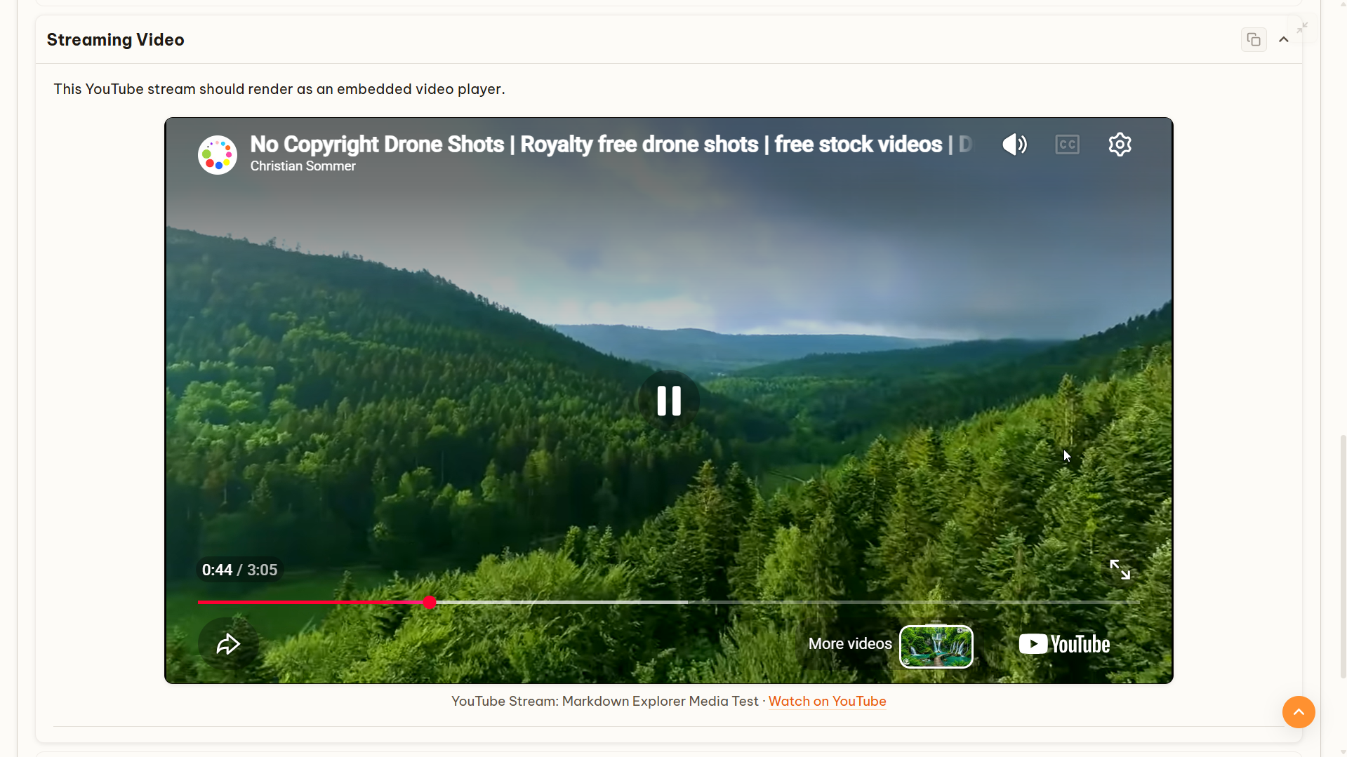 Focus and fullscreen mode for documents