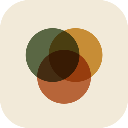Trove logo: three overlapping circles in sage, honey, and terracotta