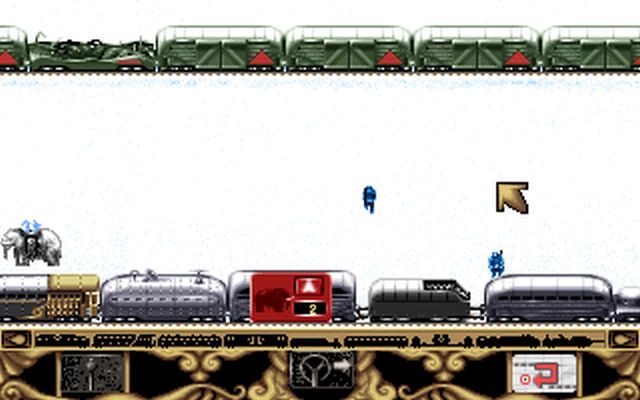 Transarctica - Amiga game screenshot battle