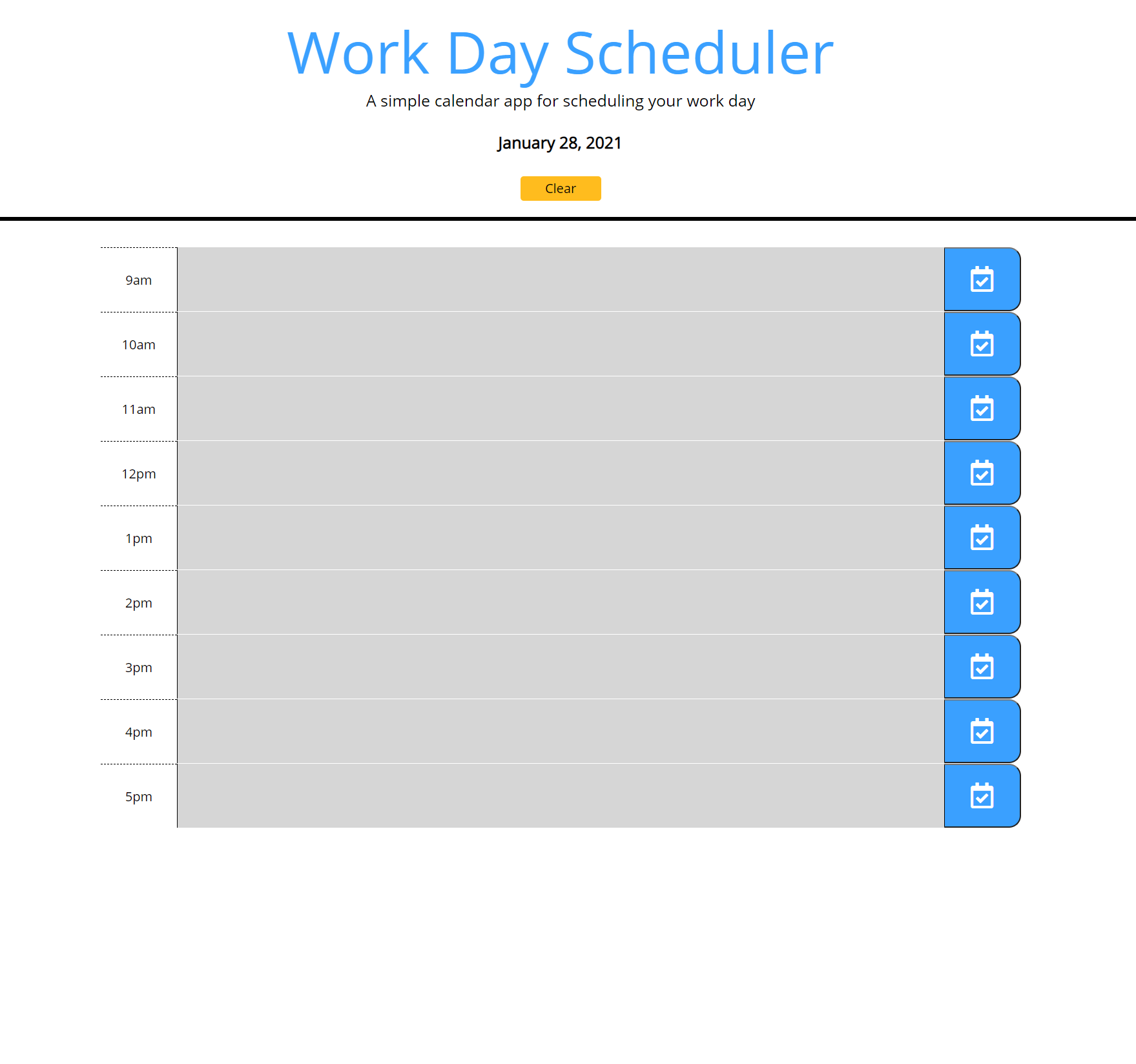 Screenshot of Day Planner