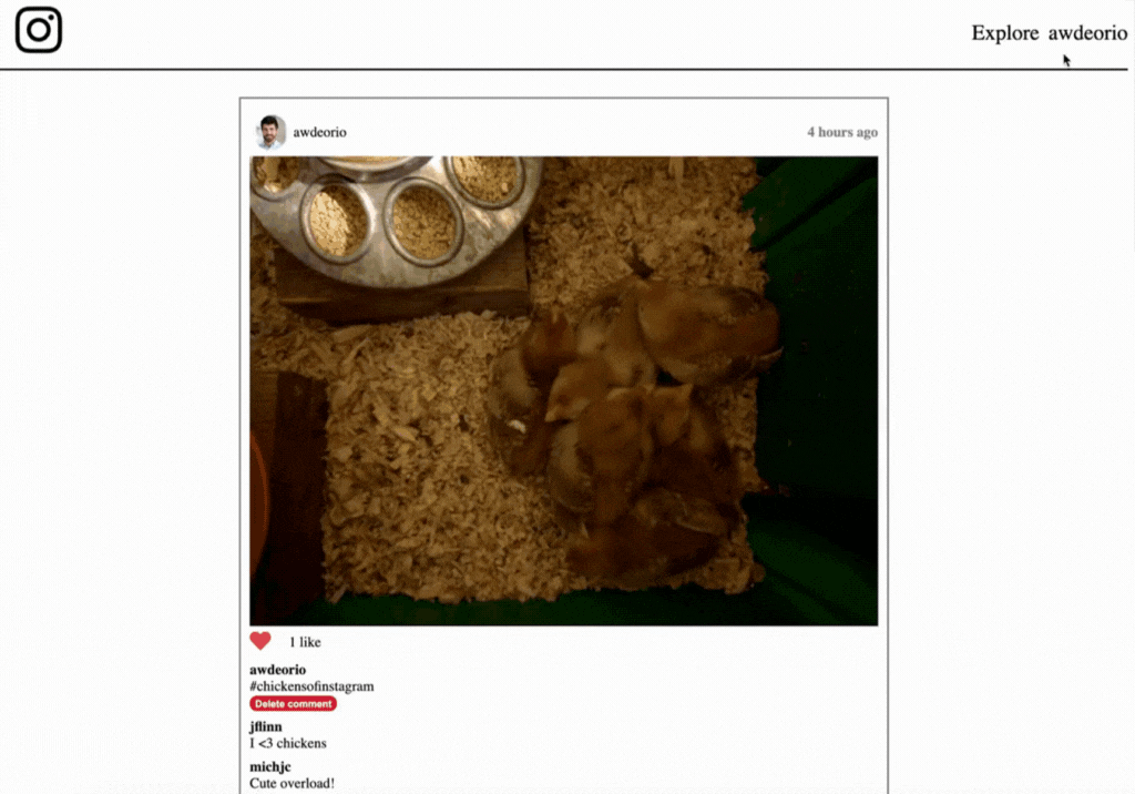 GIF showcasing the account editing page, in this case, the user changes their last name