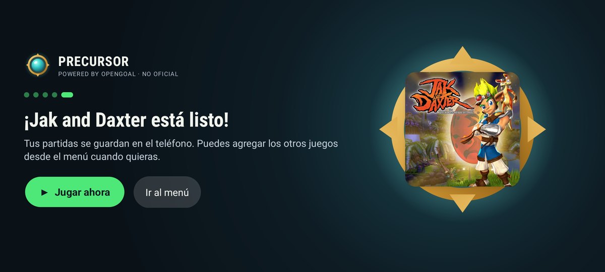 Jak and Daxter listo, en horizontal