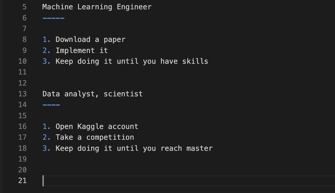 How to be a machine learning engineer