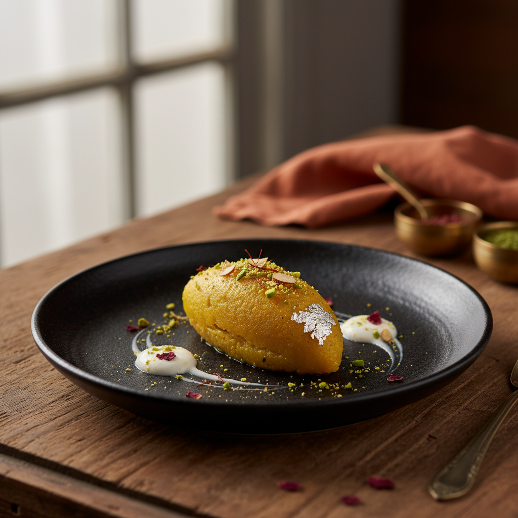 Aloo Halwa (Vegan Spiced Potato Pudding)