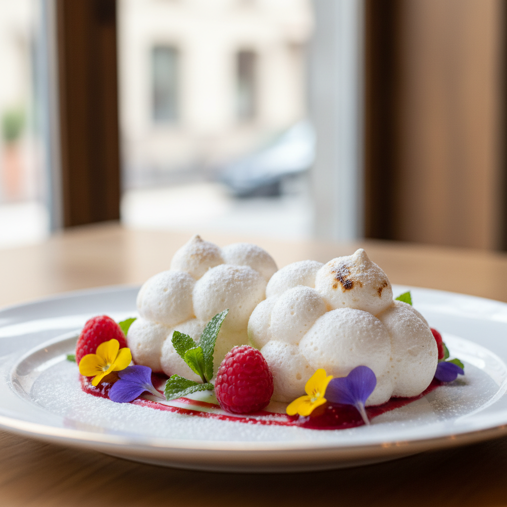Aquafaba Egg-White Meringue Clouds