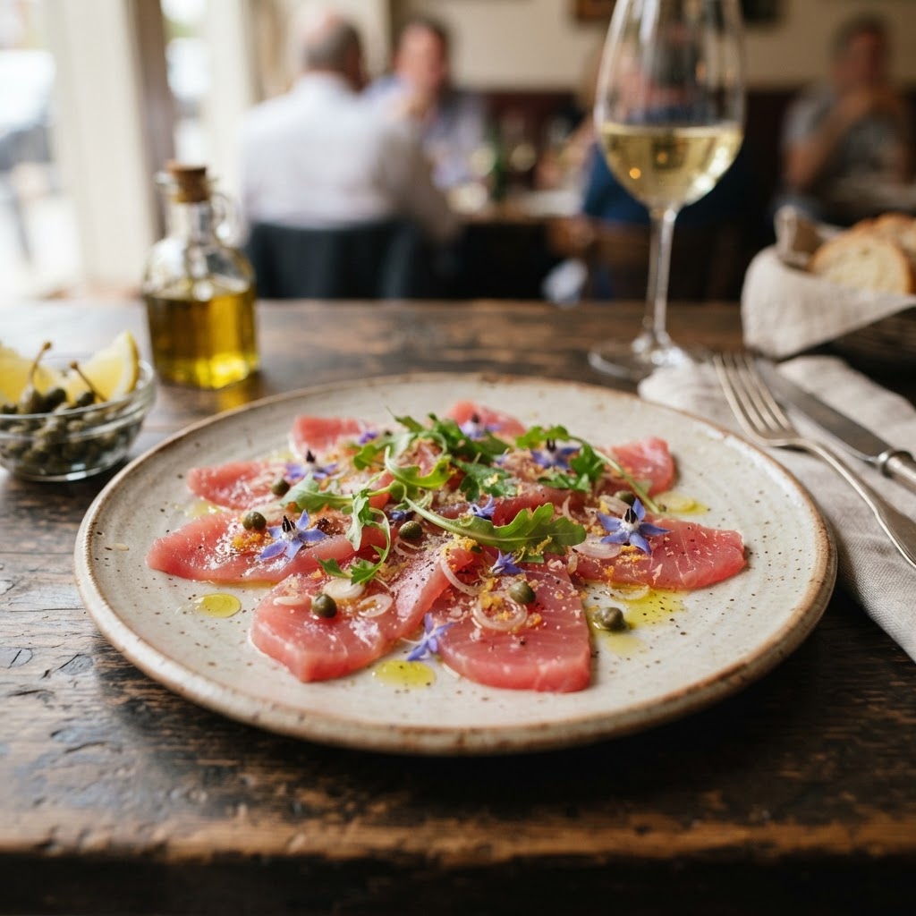 Authentic Italian Tuna Carpaccio