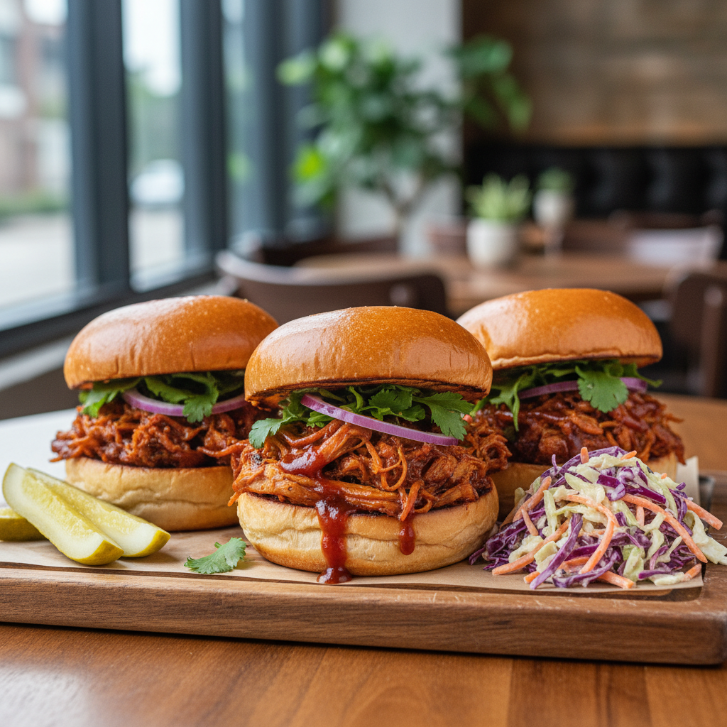 BBQ Pulled Jackfruit Sandwiches