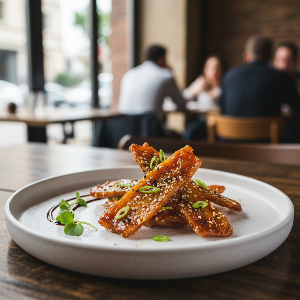 Caramelized Chicken Skin Sugar Brittle