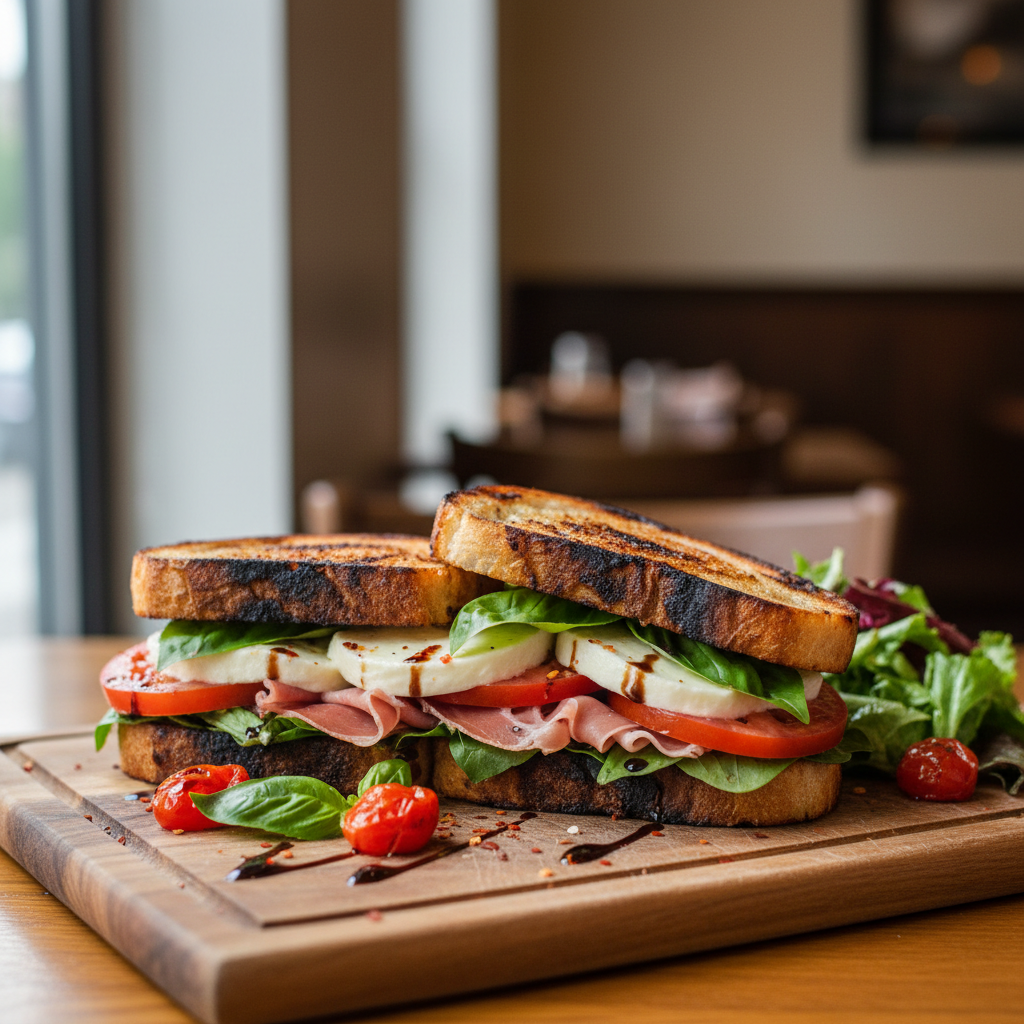Charred Caprese Sandwich