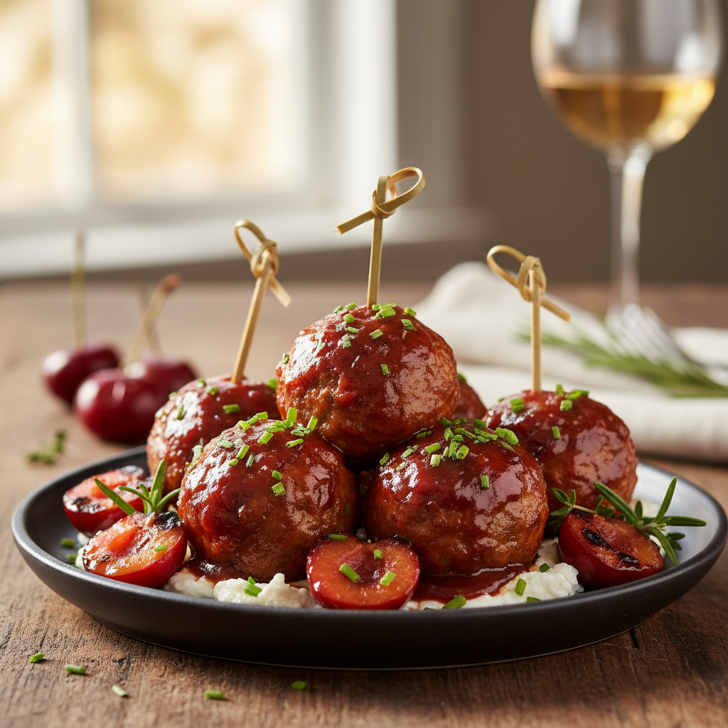 Cherry BBQ Meatballs