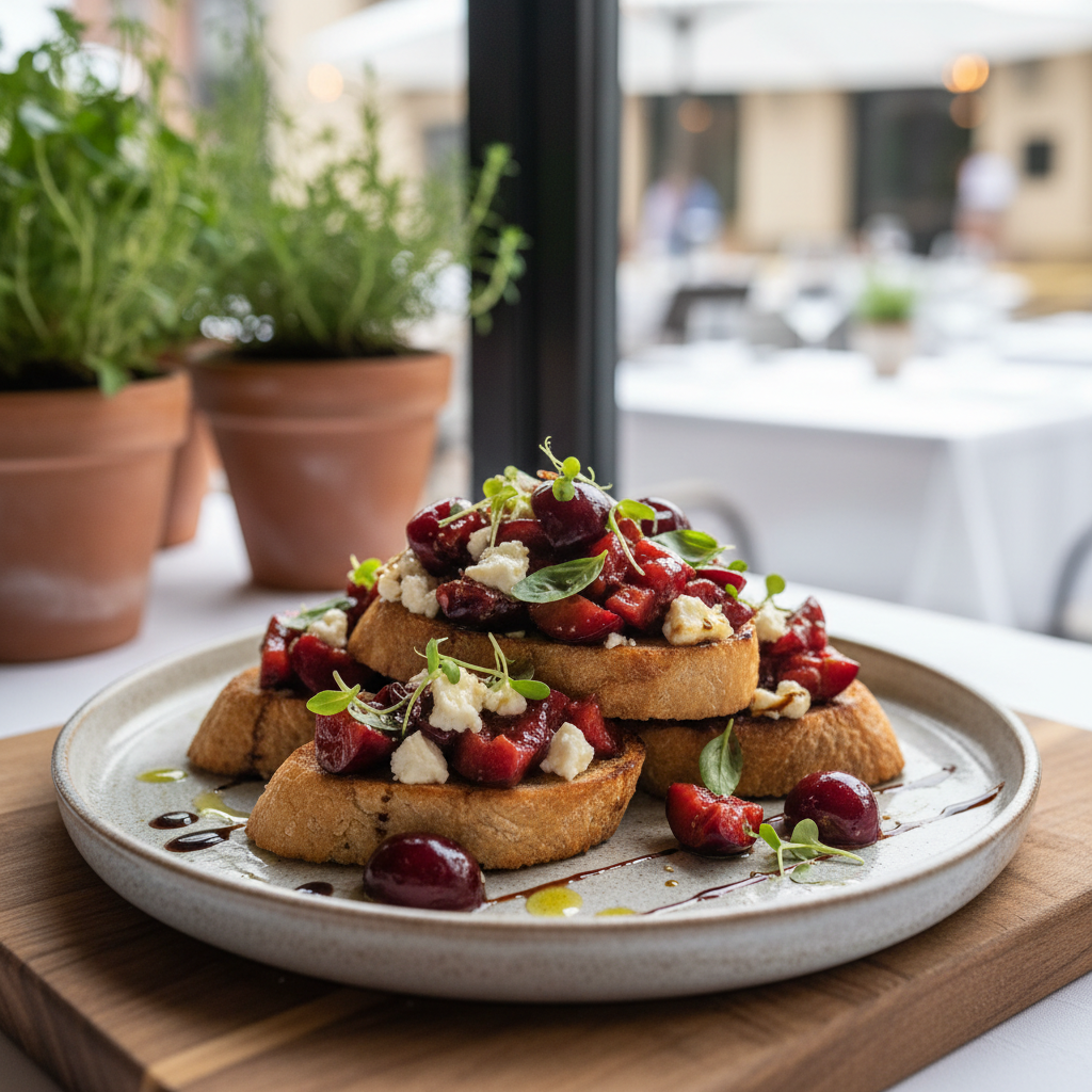 Cherry Bruschetta