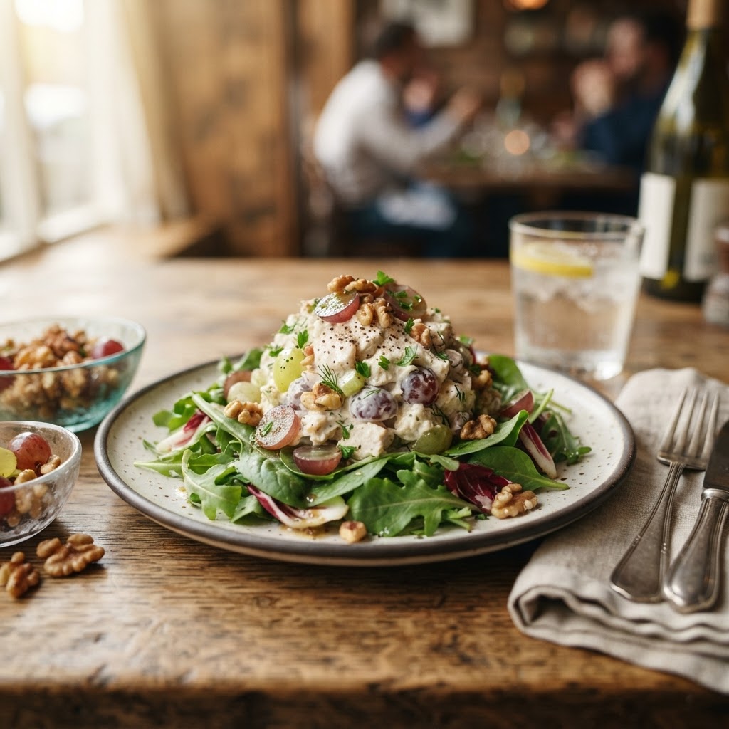 Classic Chicken Salad with Grapes and Walnuts