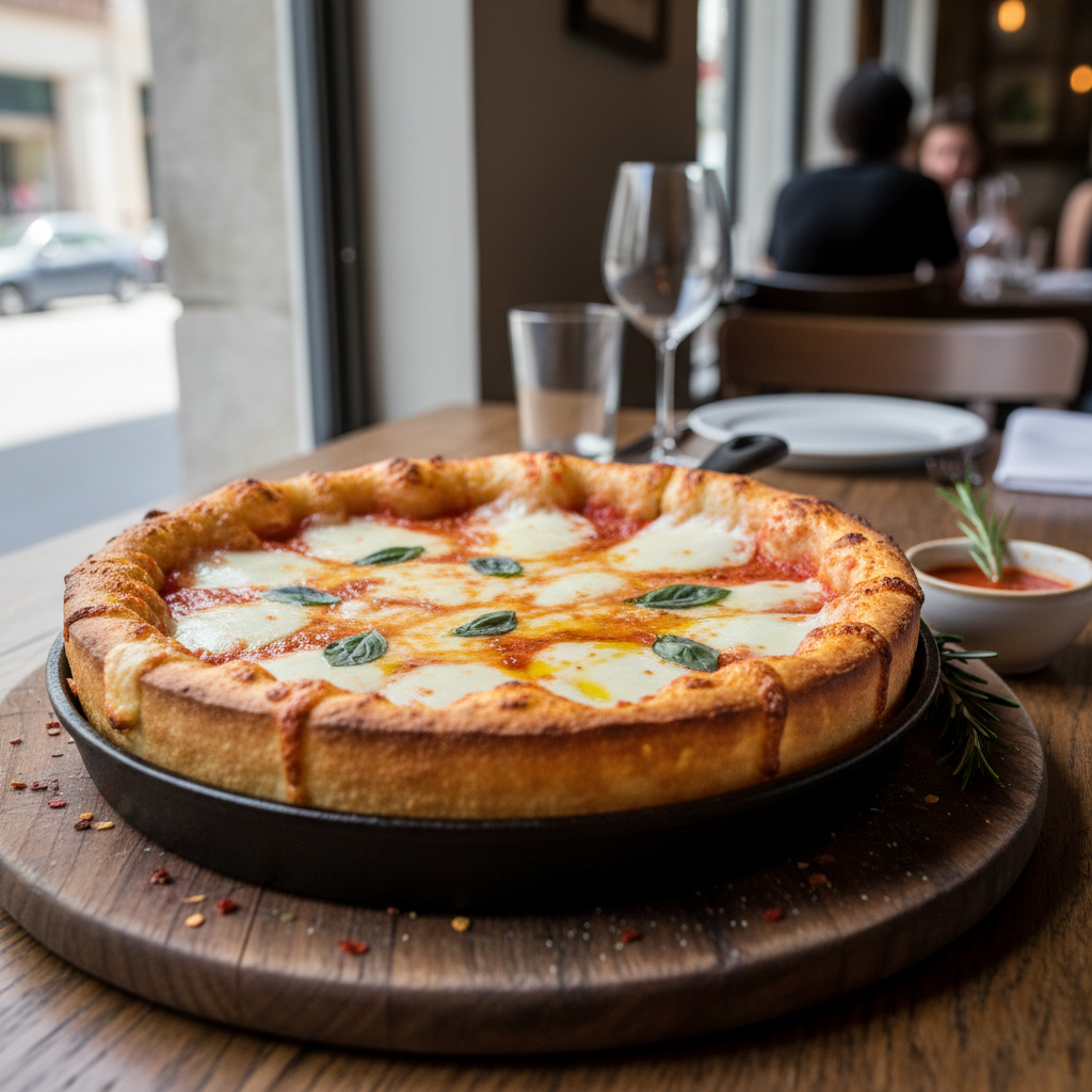 Crispy Cheesy Pan Pizza