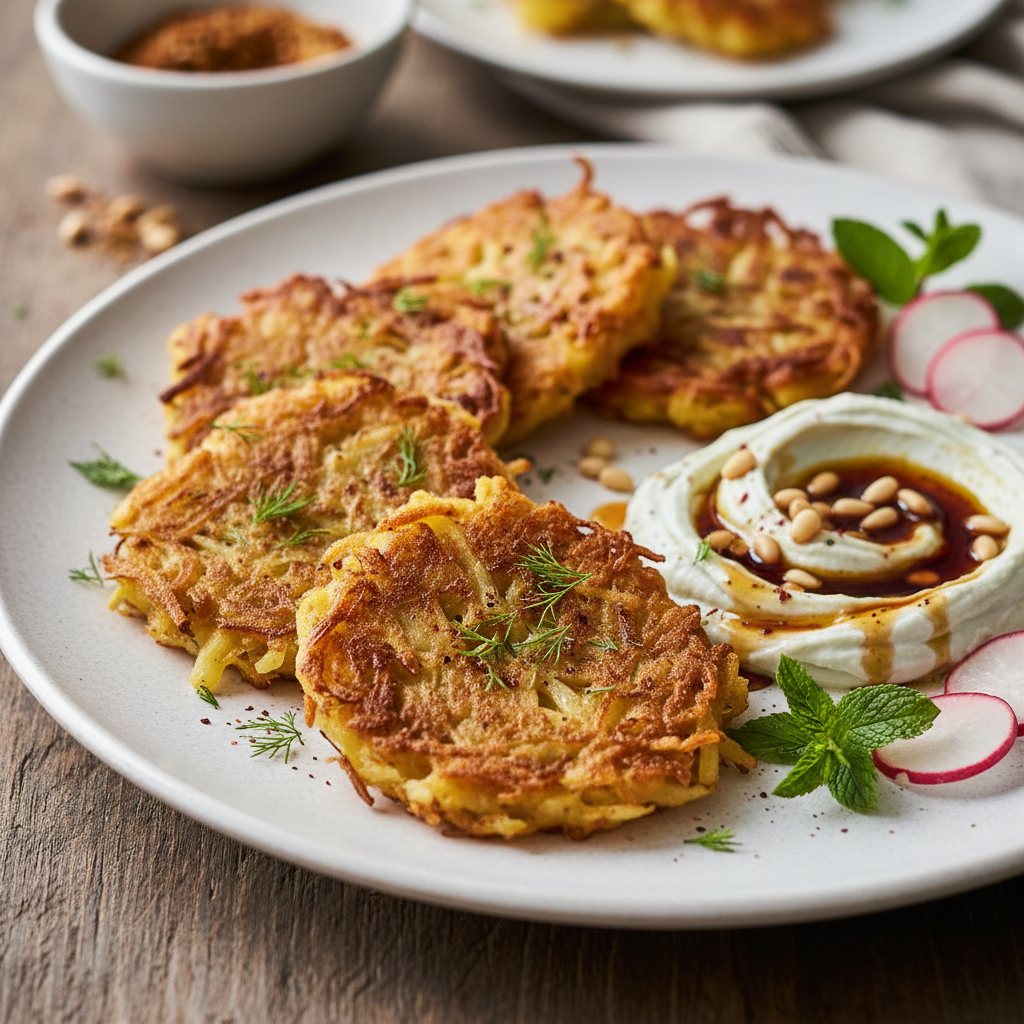 Crispy Fennel and Potato Fritters