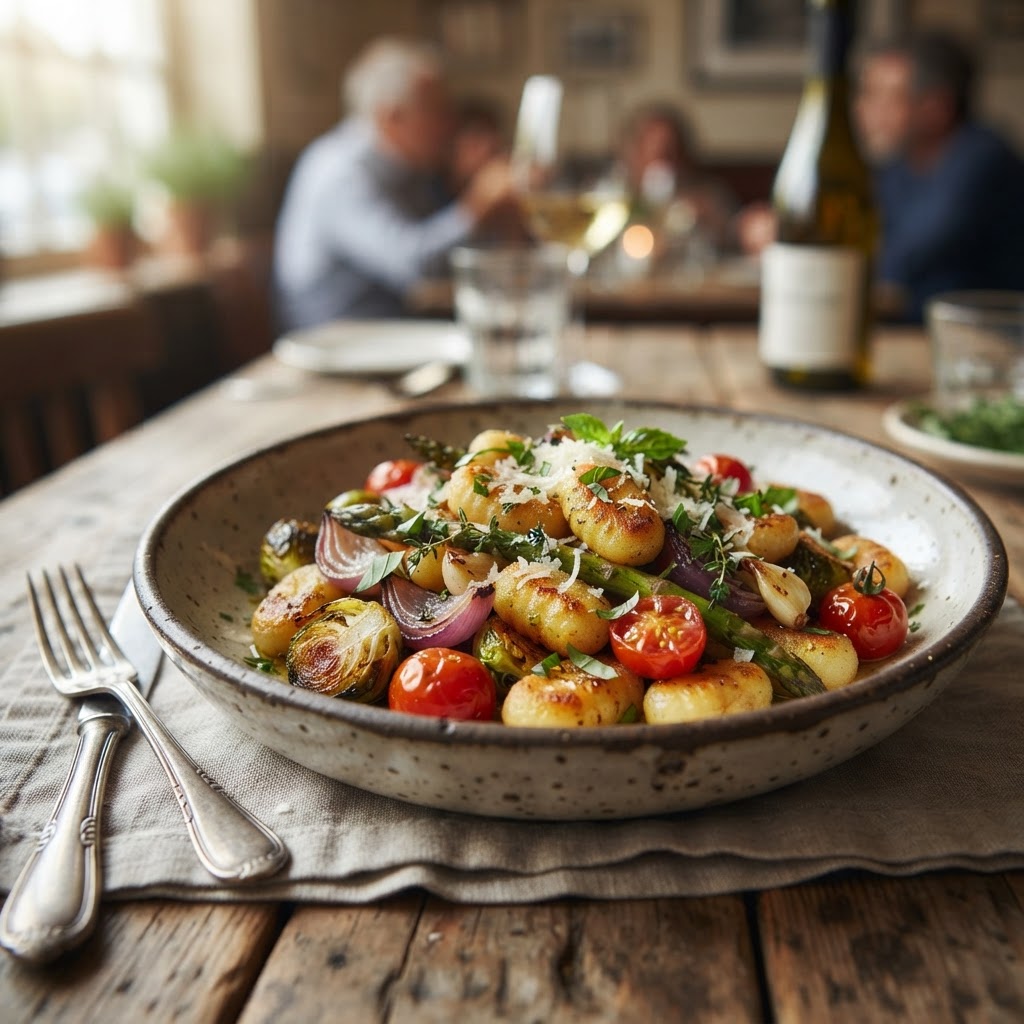 Crispy Sheet Pan Gnocchi and Veggies