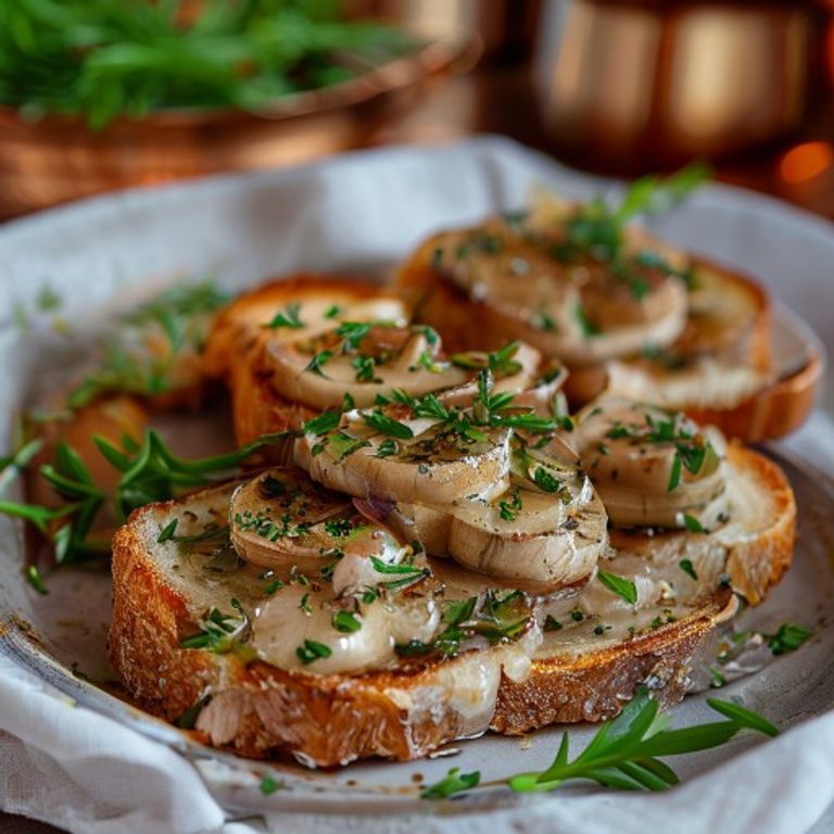Garlic Butter Mushroom Toast