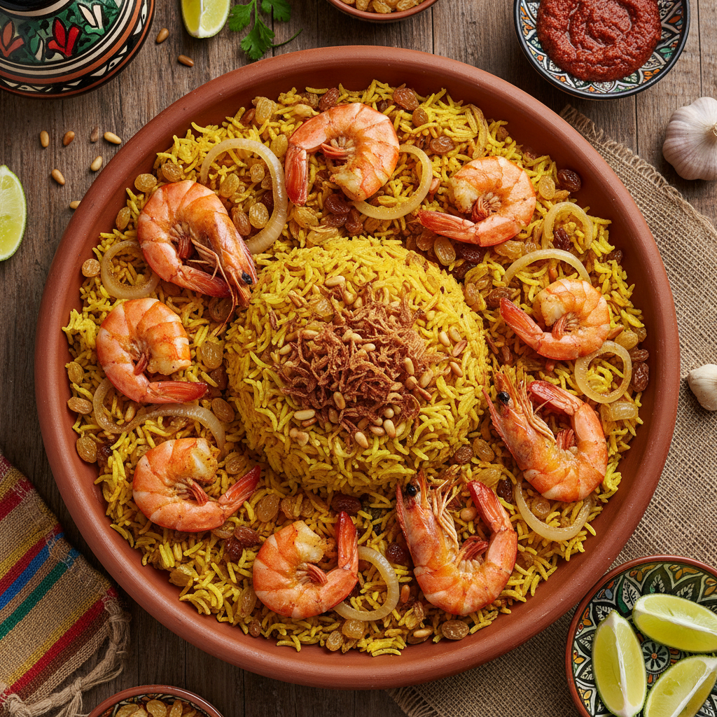 Gulf-Style Shrimp Rice (Ruz bil Rubyan)