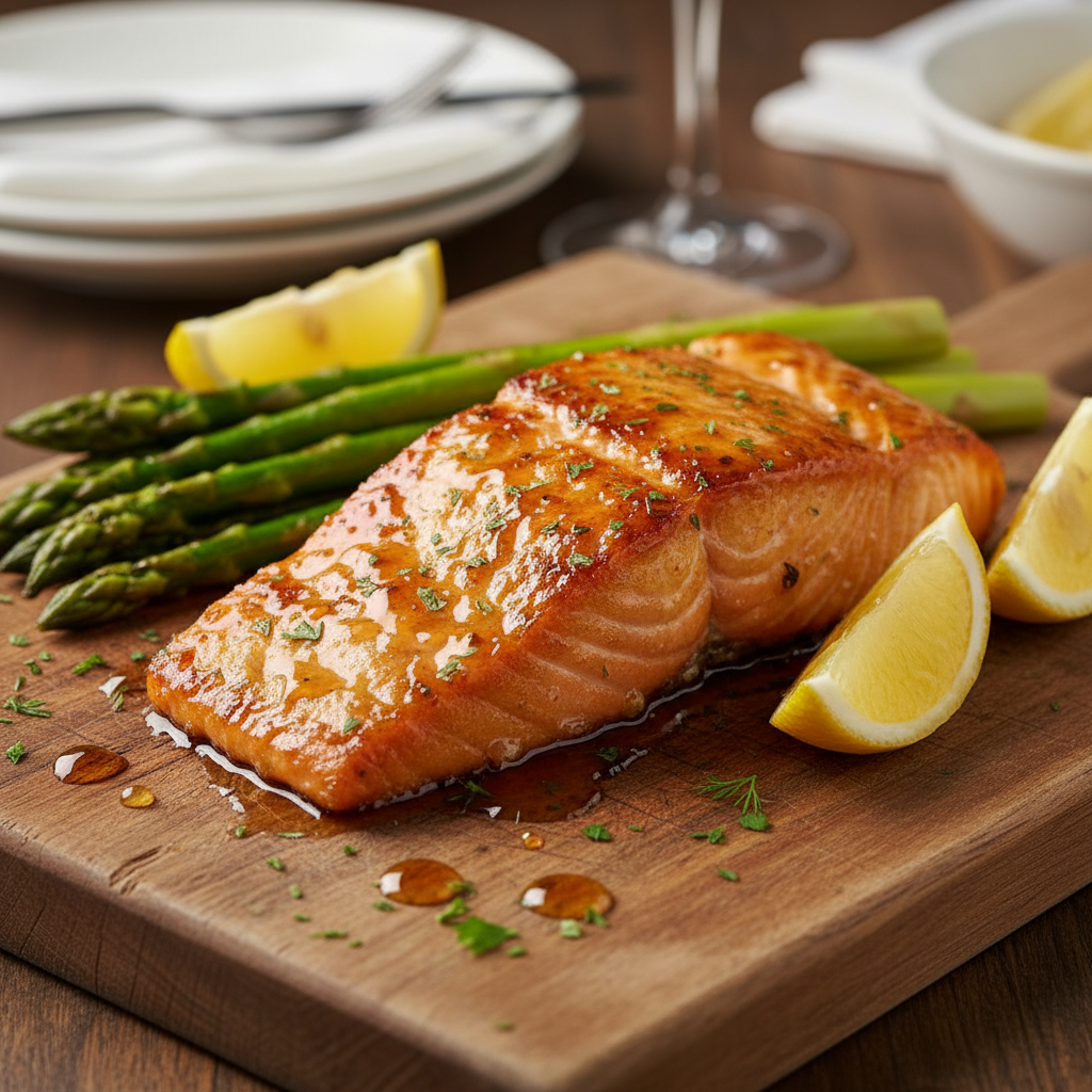 Hot Honey Glazed Salmon