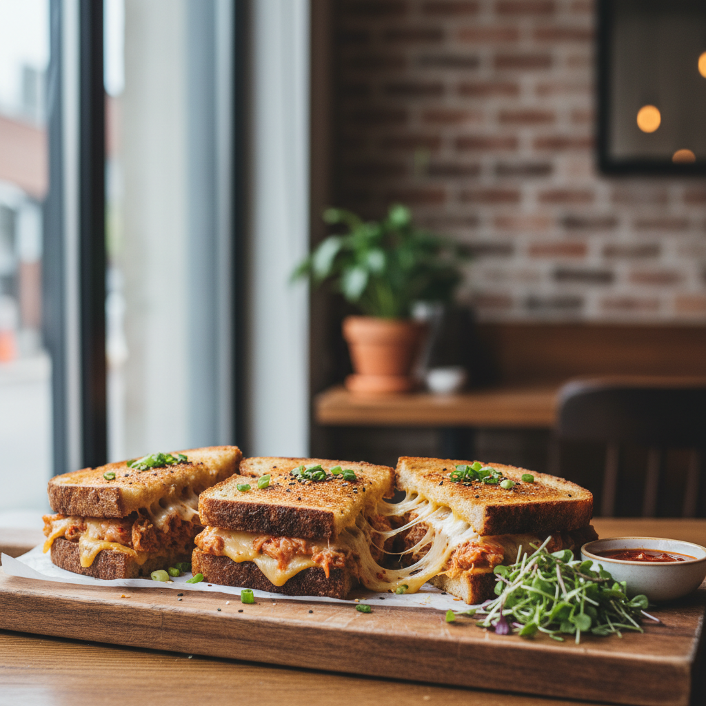 Kimchi Tuna Melts