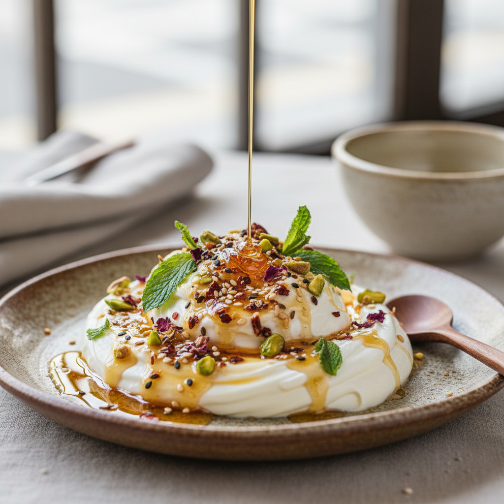 Labneh with Spiced Honey