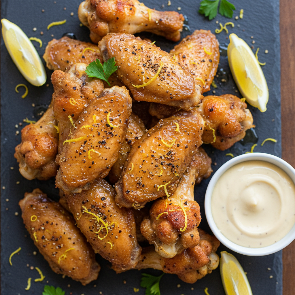 Lemon Pepper Honey Wings