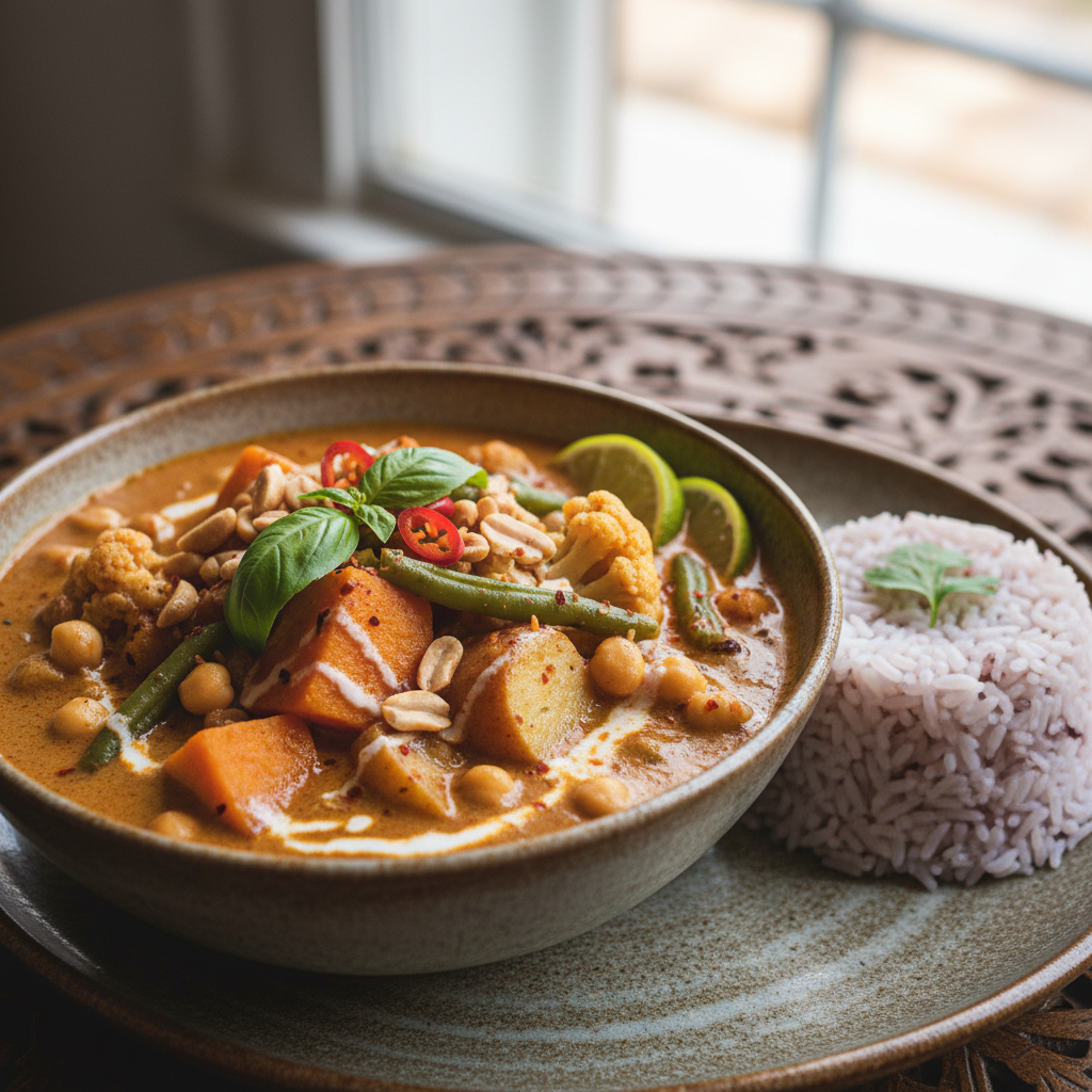 Massaman Curry with Sweet Potatoes